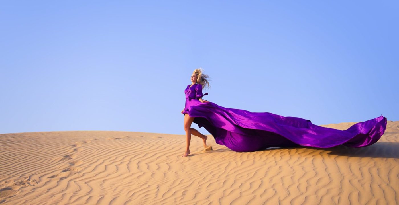 flying dress photoshoot dubai